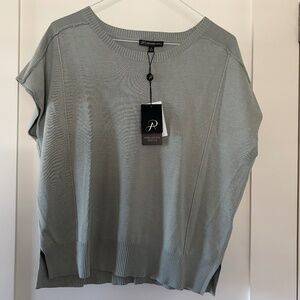 Exposed Seam Extended Sleeve Sweater